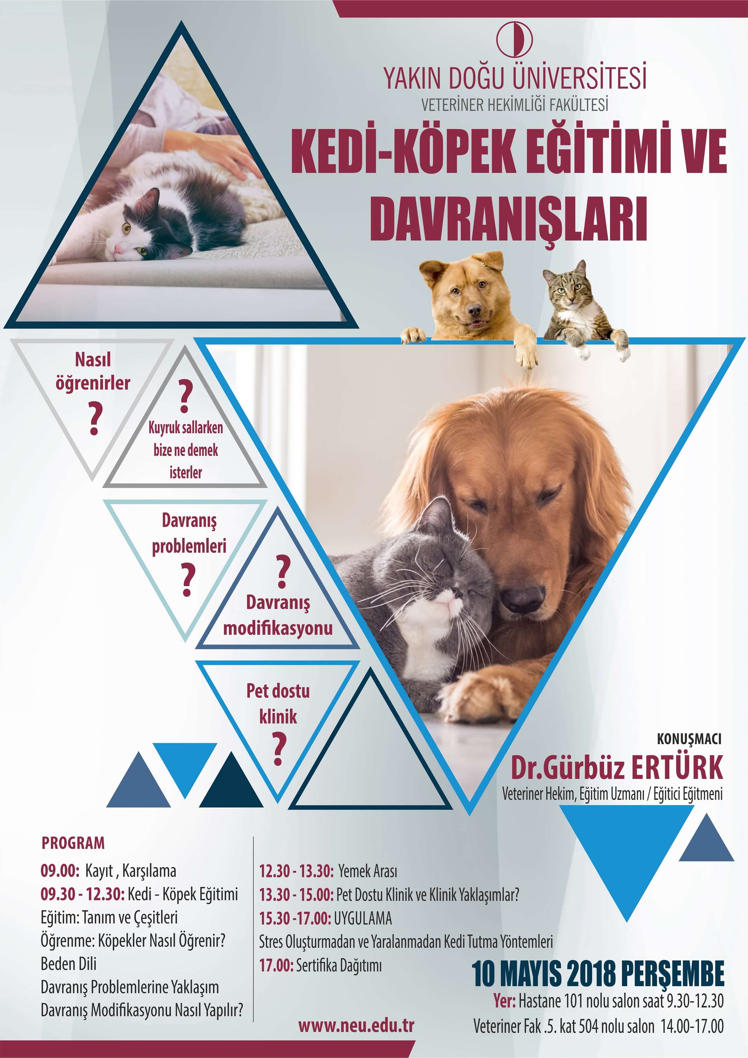 Kedi Köpek Eğitimi ve Davranışları Çalıştayı Yakın Doğu